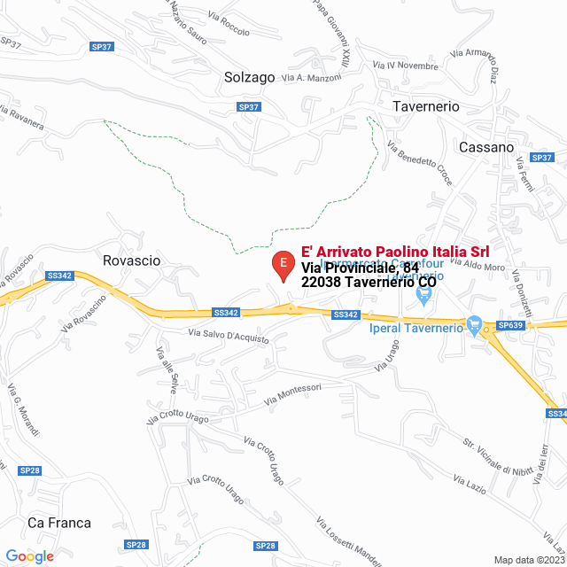 apri la mappa di E‘ Arrivato Paolino Italia Srl