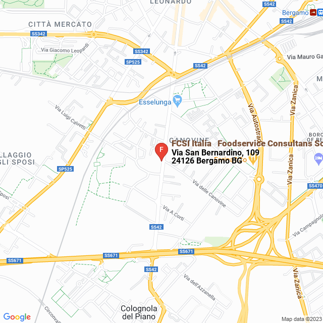 apri la mappa di FCSI Italia - Foodservice Consultans Society International