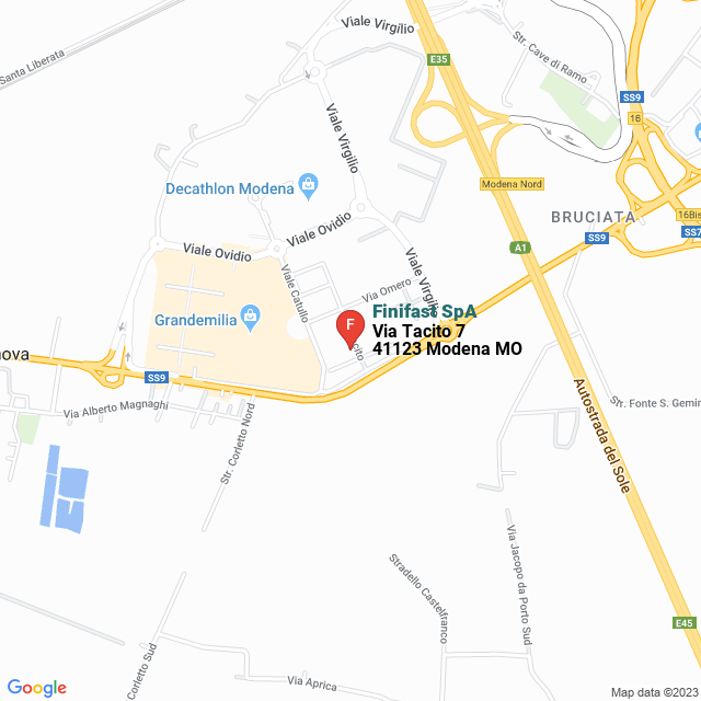 apri la mappa di Finifast SpA