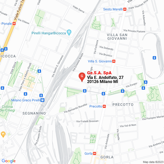 apri la mappa di Ge.S.A. SpA