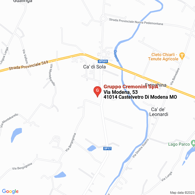 apri la mappa di Gruppo Cremonini SpA