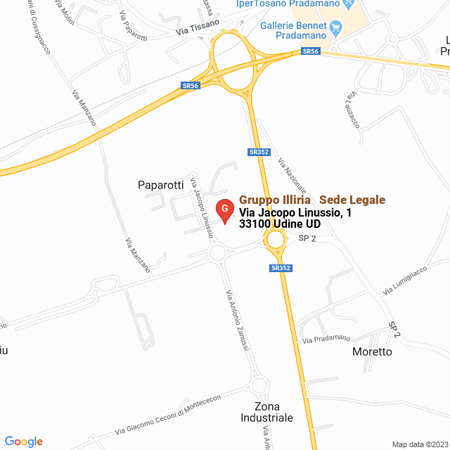 apri la mappa di Gruppo Illiria - Sede Legale