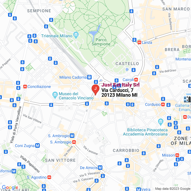 apri la mappa di Just Eat Italy Srl