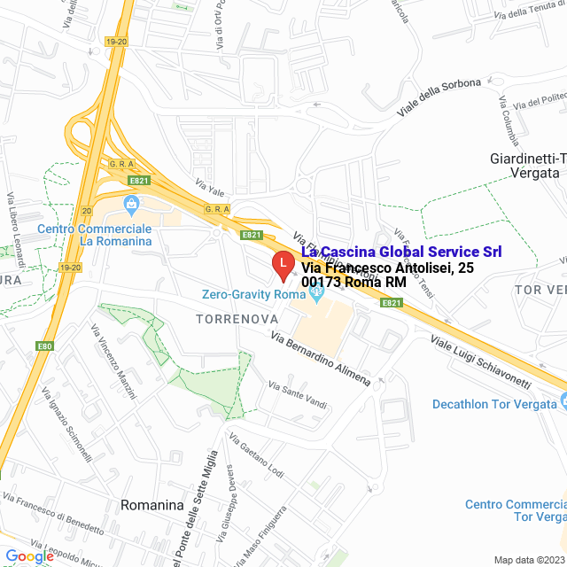 apri la mappa di La Cascina Global Service Srl