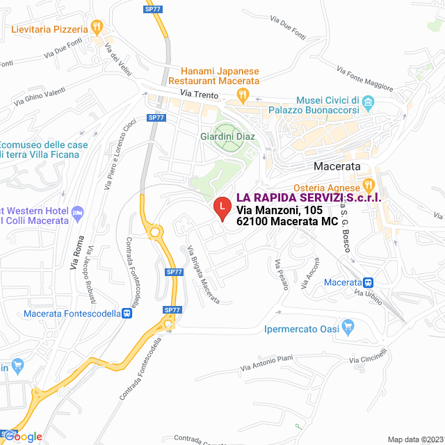 apri la mappa di LA RAPIDA SERVIZI S.c.r.l.