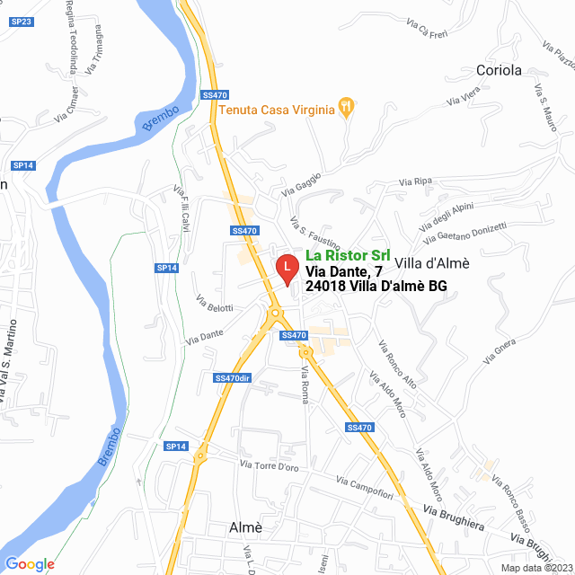 apri la mappa di La Ristor Srl