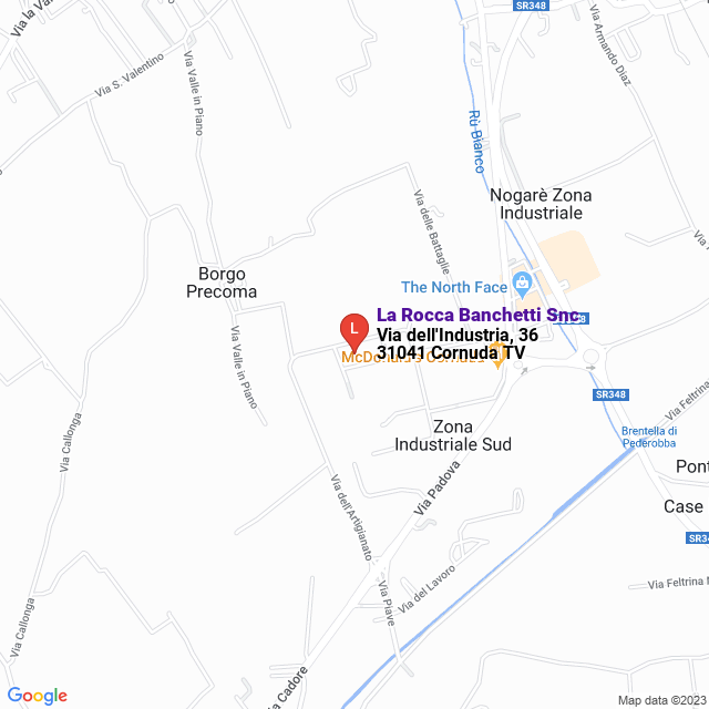 apri la mappa di La Rocca Banchetti Snc