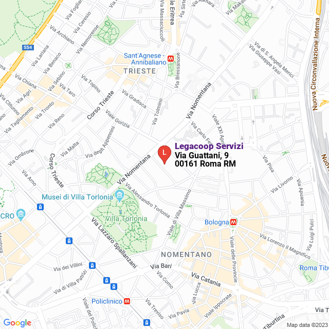 apri la mappa di Legacoop Servizi