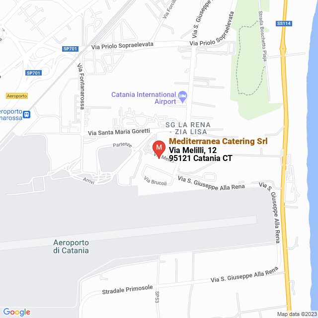 apri la mappa di Mediterranea Catering Srl