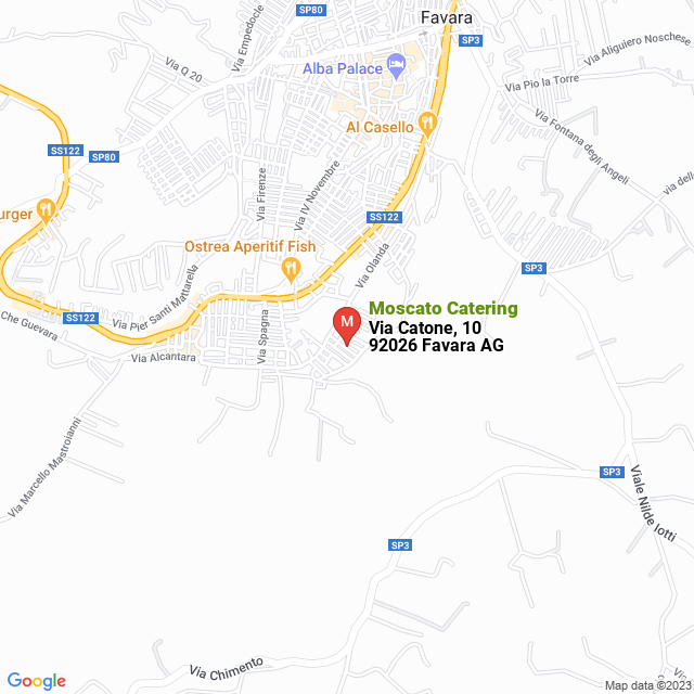 apri la mappa di Moscato Catering