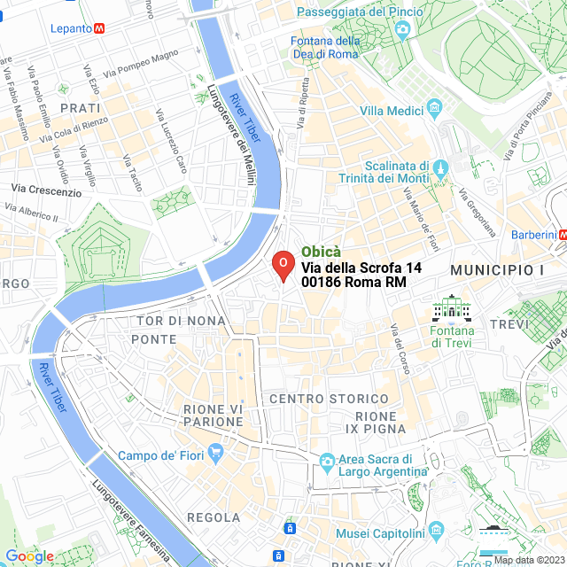 apri la mappa di Obicà