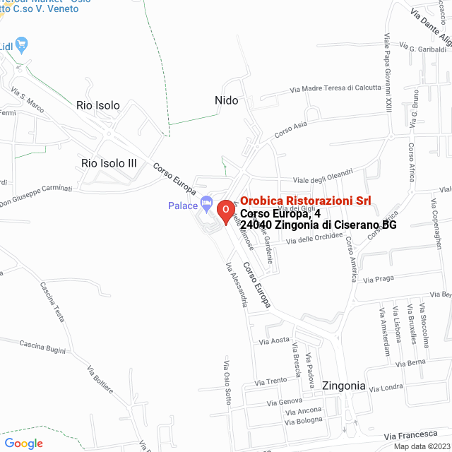 apri la mappa di Orobica Ristorazioni Srl