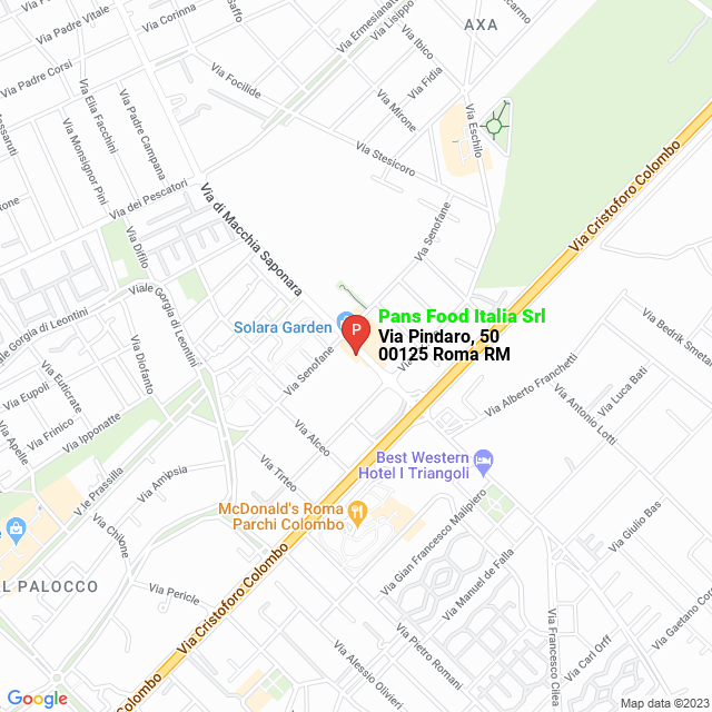 apri la mappa di Pans Food Italia Srl