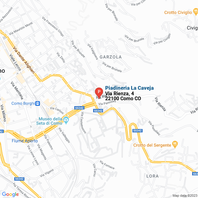 apri la mappa di Piadineria La Caveja