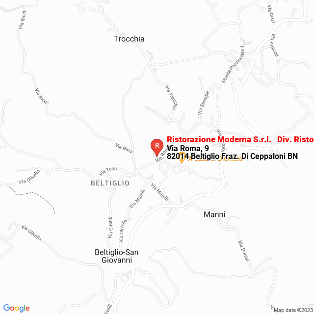 apri la mappa di Ristorazione Moderna S.r.l. - Div. Ristorazi. Collett. e mensa