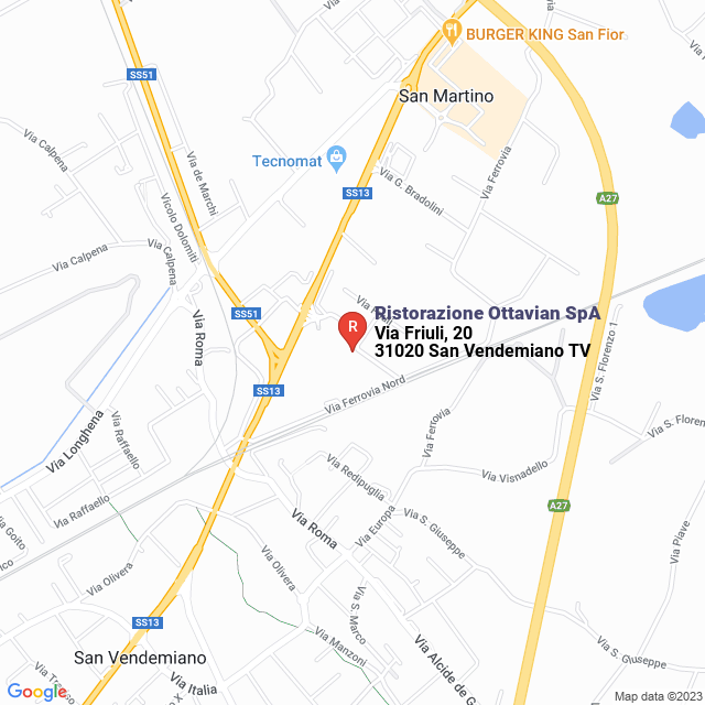 apri la mappa di Ristorazione Ottavian SpA