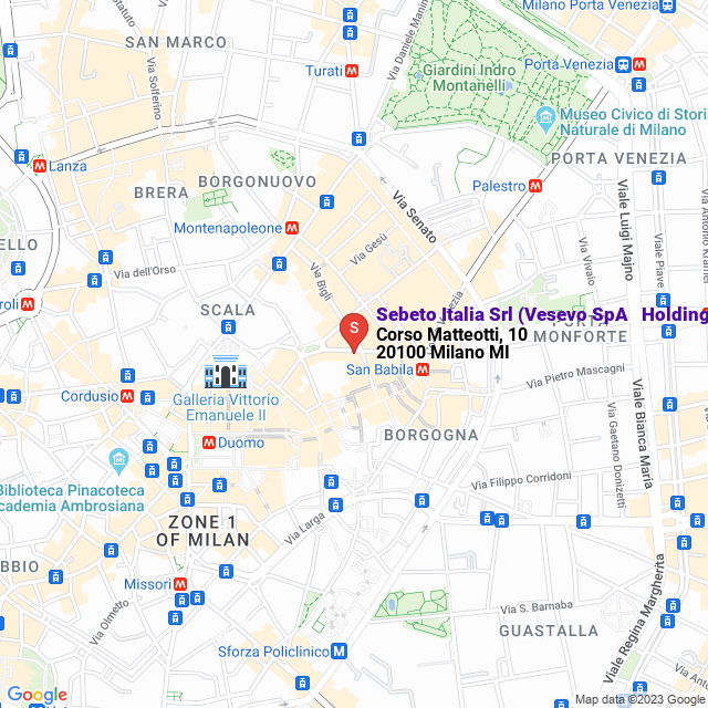 apri la mappa di Sebeto Italia Srl (Vesevo SpA - Holding del Gruppo Sebeto)