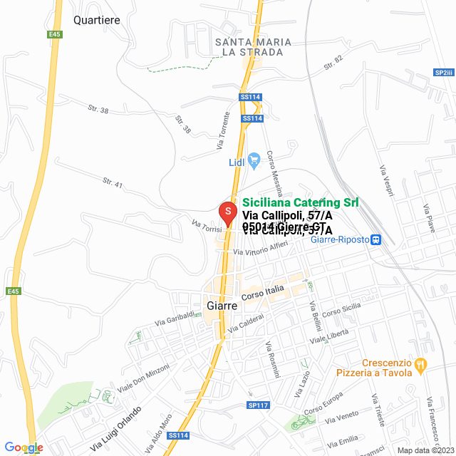 apri la mappa di Siciliana Catering Srl