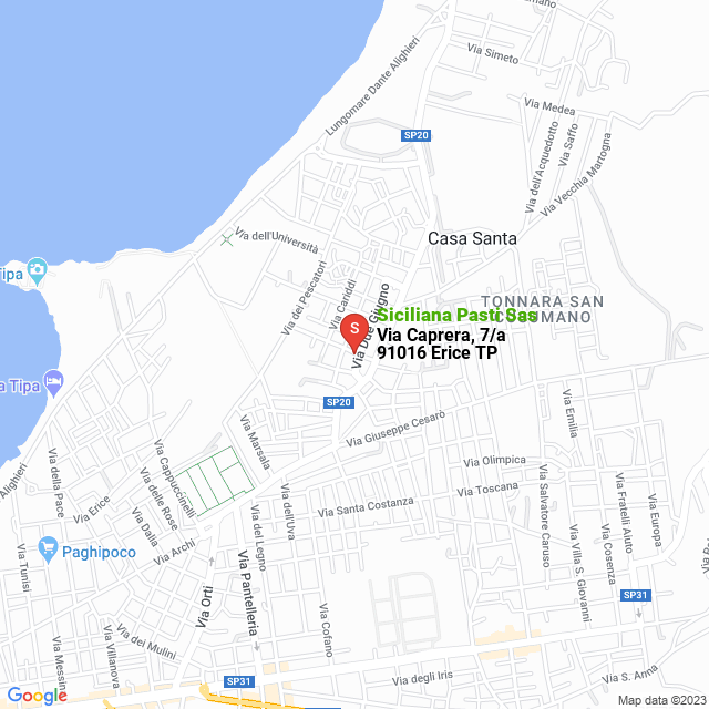 apri la mappa di Siciliana Pasti Sas