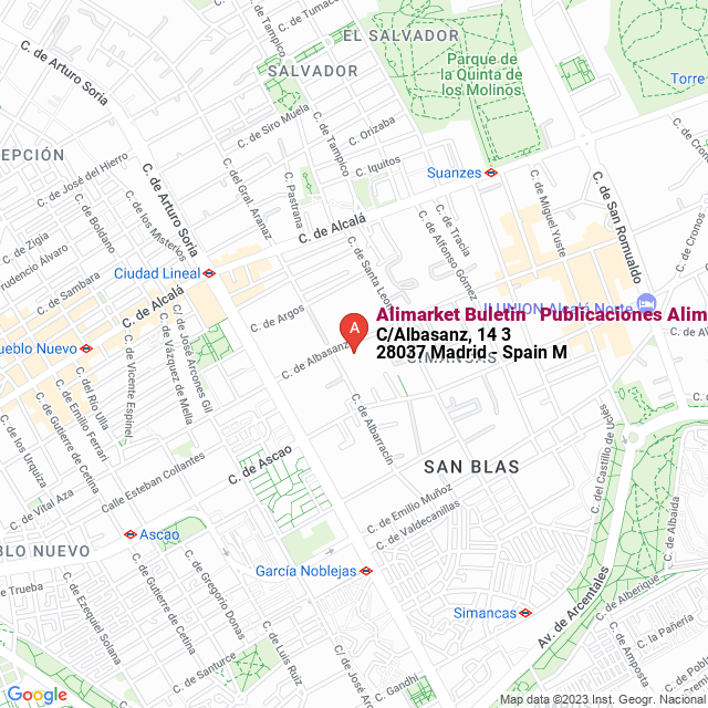apri la mappa di Alimarket Buletin - Publicaciones Alimarket S.A.