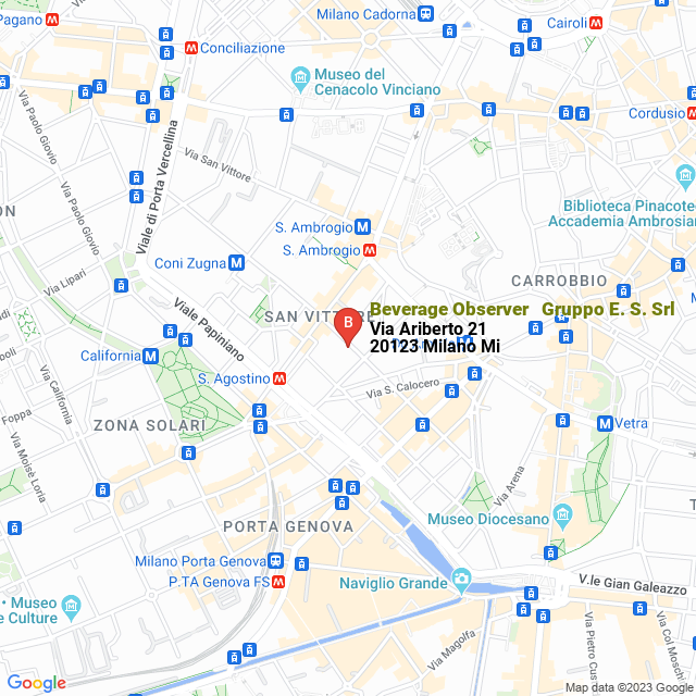 apri la mappa di Beverage Observer - Gruppo E. S. Srl