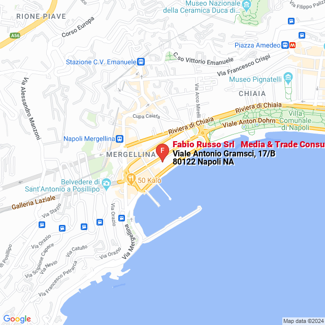 apri la mappa di Fabio Russo Srl - Media & Trade Consulting