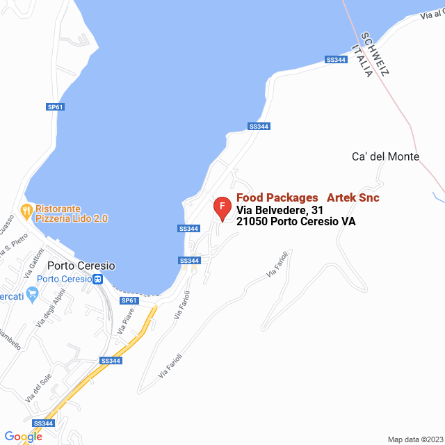 apri la mappa di Food Packages - Artek Snc