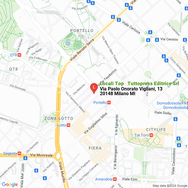 apri la mappa di Locali Top - Tuttopress Editrice Srl