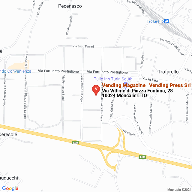 apri la mappa di Vending Magazine - Vending Press Srl