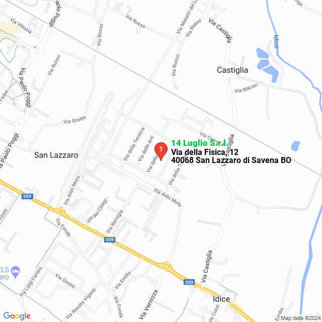 apri la mappa di 14 Luglio S.r.l.
