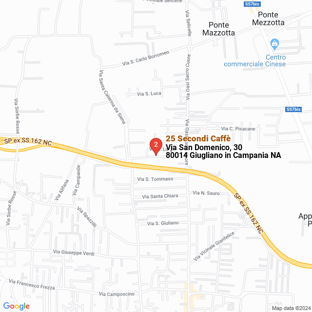 apri la mappa di 25 Secondi Caffè