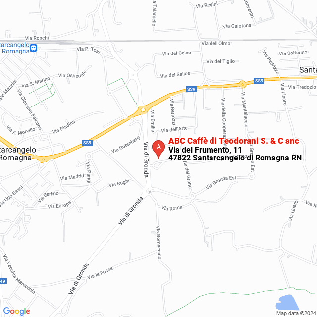 apri la mappa di ABC Caffè di Teodorani S. & C snc