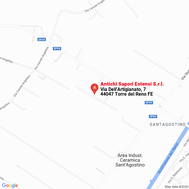 apri la mappa di Antichi Sapori Estensi S.r.l.