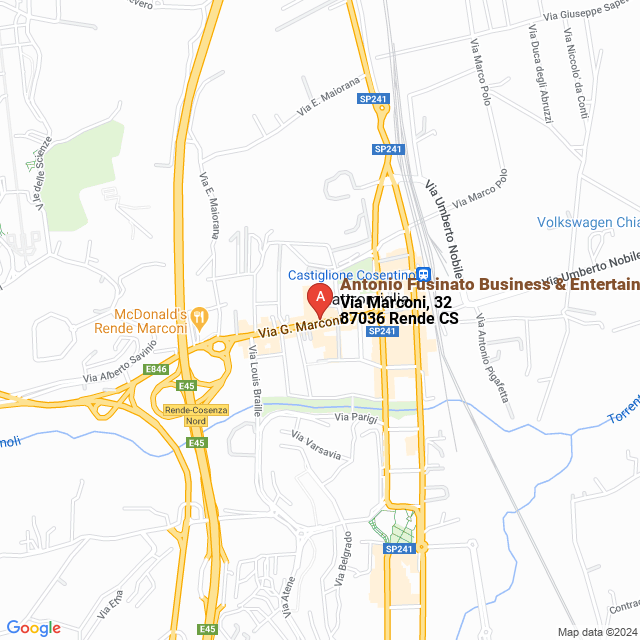 apri la mappa di Antonio Fusinato Business & Entertainment Srl
