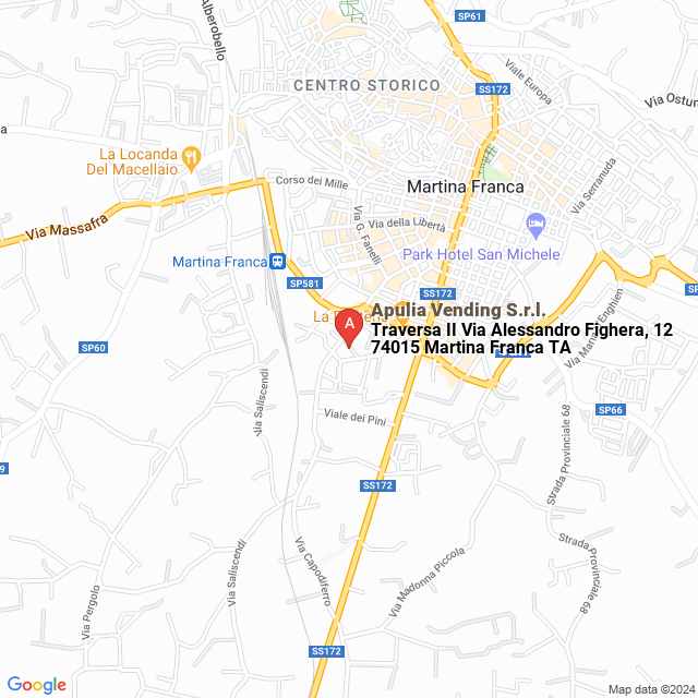 apri la mappa di Apulia Vending S.r.l.