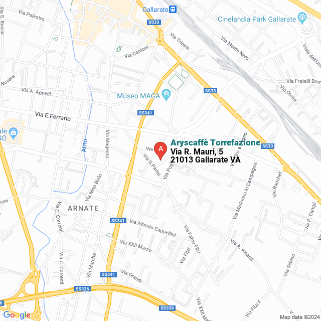 apri la mappa di Aryscaffè Torrefazione