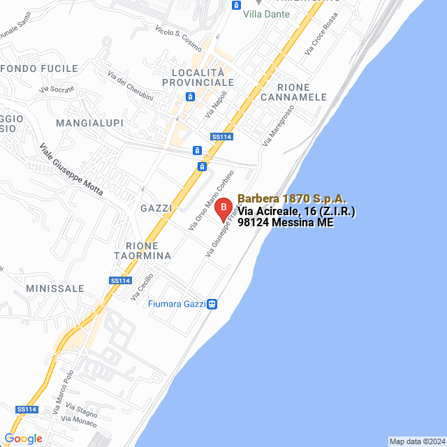 apri la mappa di Barbera 1870 S.p.A.