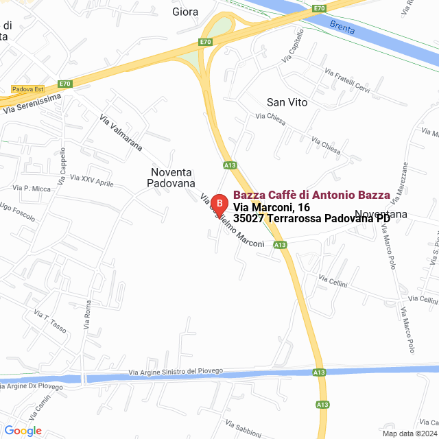 apri la mappa di Bazza Caffè di Antonio Bazza