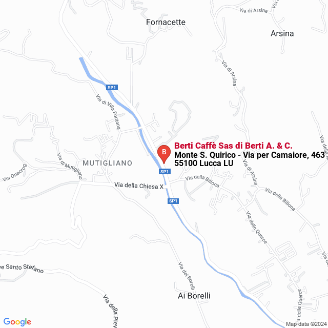 apri la mappa di Berti Caffè Sas di Berti A. & C.