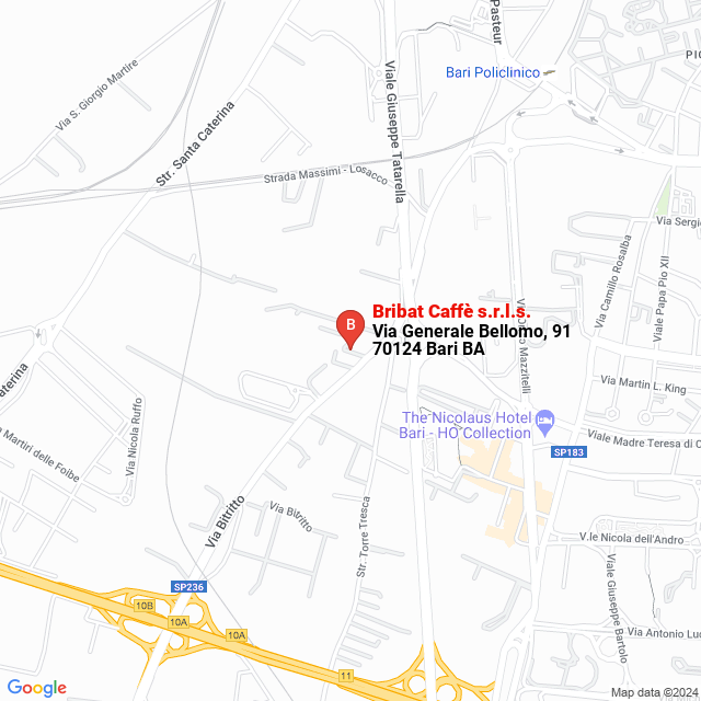 apri la mappa di Bribat Caffè s.r.l.s.