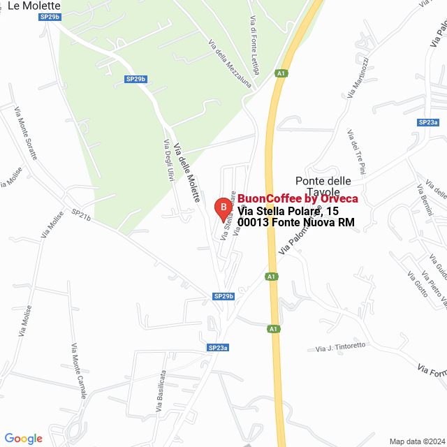 apri la mappa di BuonCoffee by Orveca