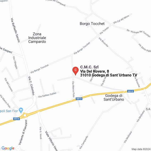 apri la mappa di C.M.C. Srl