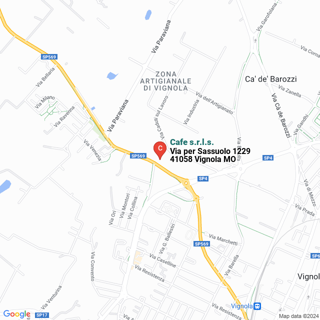 apri la mappa di Cafe s.r.l.s.