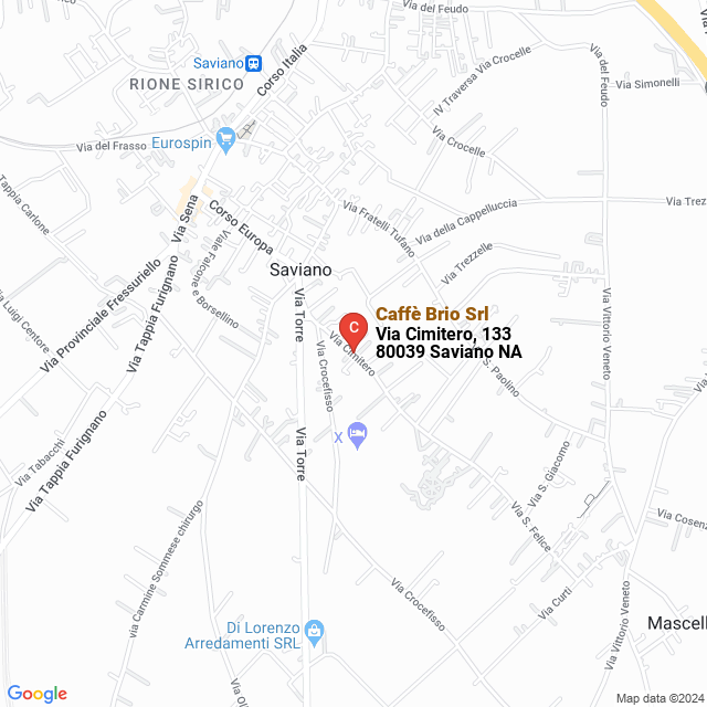 apri la mappa di Caffè Brio Srl