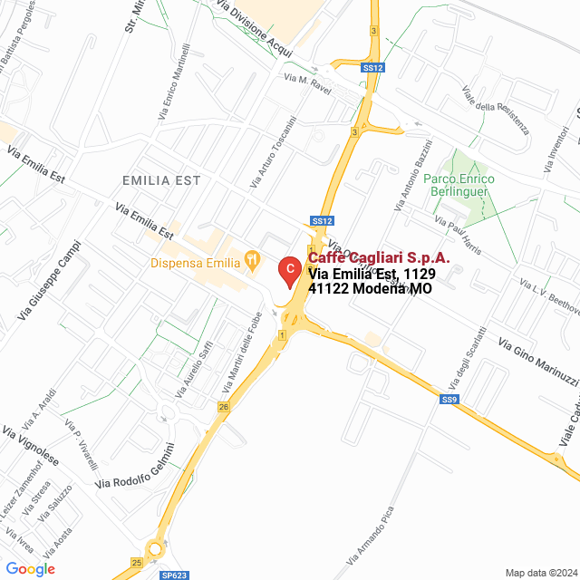 apri la mappa di Caffè Cagliari S.p.A.