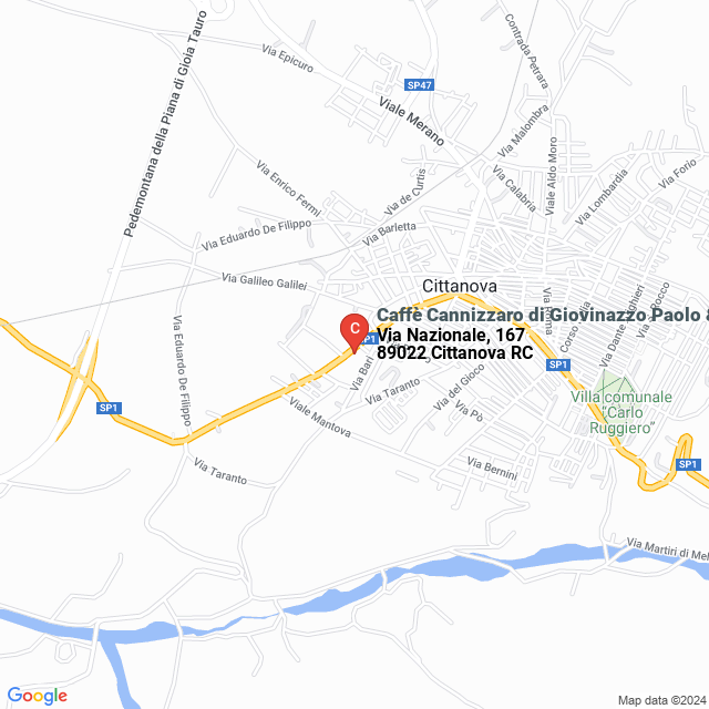 apri la mappa di Caffè Cannizzaro di Giovinazzo Paolo & C. sas