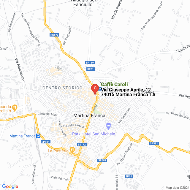 apri la mappa di Caffè Caroli