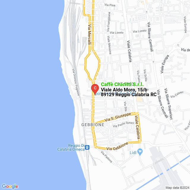 apri la mappa di Caffè Crucitti S.r.l.
