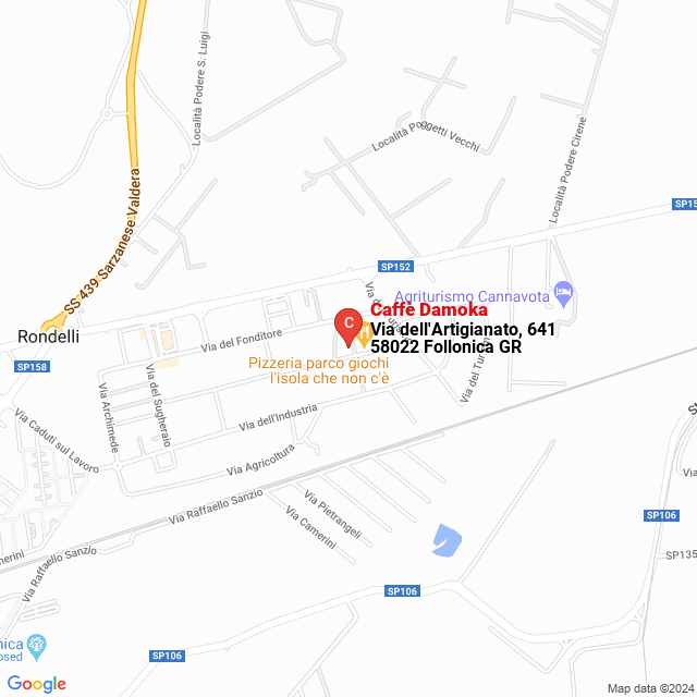 apri la mappa di Caffè Damoka