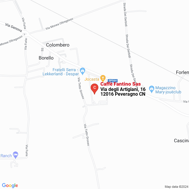 apri la mappa di Caffè Fantino Sas